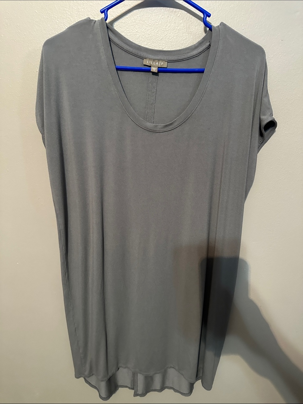 Lilla P Steel Gray Scoop Neck Tunic/Dress